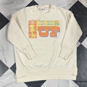 Disney Parks Toy Story Cream Crewneck Sweater